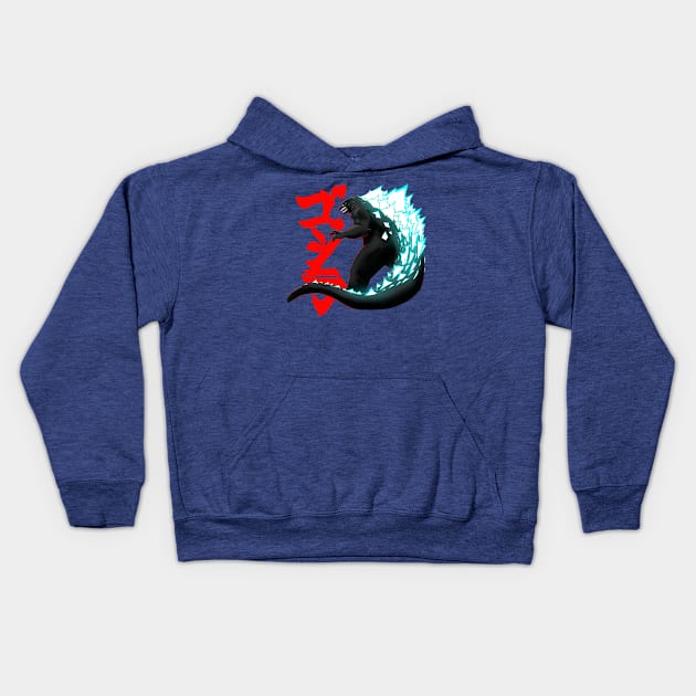 Godzilla Japanese Power Kids Hoodie by CoolDojoBro